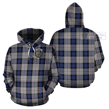 Ferguson Dress Tartan Cotton Hoodie with Family Crest