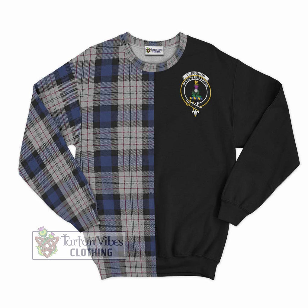 Ferguson Dress Tartan Sweatshirt with Family Crest and Half Of Me Style - Tartanvibesclothing Shop