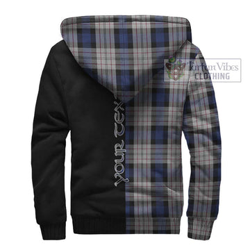 Ferguson Dress Tartan Sherpa Hoodie with Family Crest and Half Of Me Style