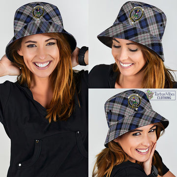 Ferguson Dress Tartan Bucket Hat with Family Crest