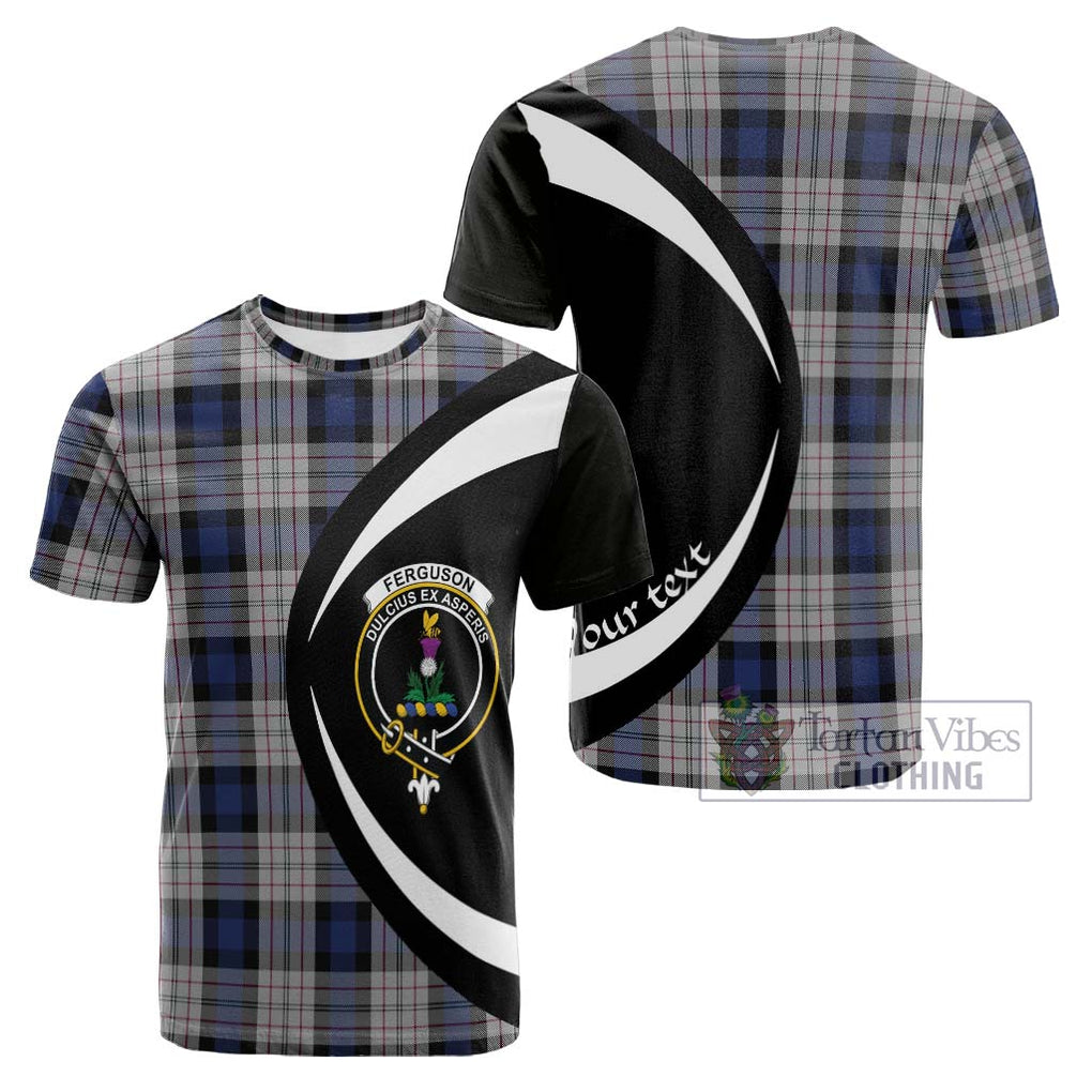 Tartan Vibes Clothing Ferguson Dress Tartan Cotton T-shirt with Family Crest Circle Style