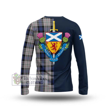 Ferguson Dress Tartan Long Sleeve T-Shirt Alba with Scottish Lion Royal Arm Half Style