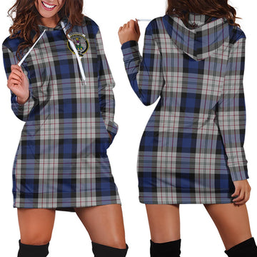 Ferguson Dress Tartan Hoodie Dress with Family Crest