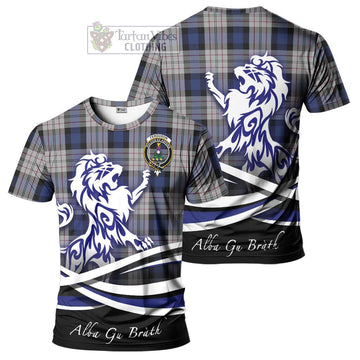 Ferguson Dress Tartan Cotton T-shirt with Alba Gu Brath Regal Lion Emblem