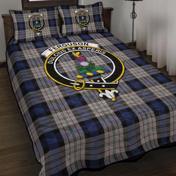 Ferguson Dress Tartan Quilt Bed Set with Family Crest