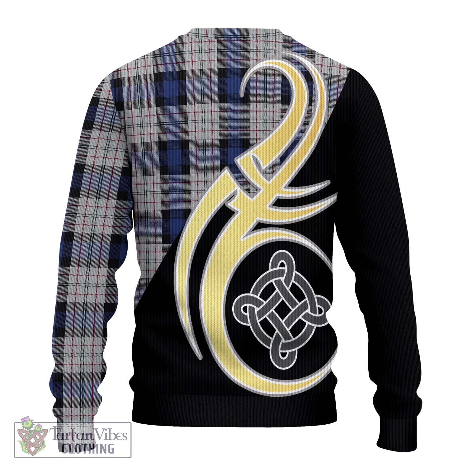 Ferguson Dress Tartan Knitted Sweater with Family Crest and Celtic Symbol Style - Tartan Vibes Clothing