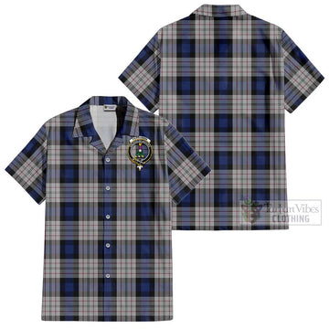 Ferguson Dress Tartan Cotton Hawaiian Shirt with Family Crest