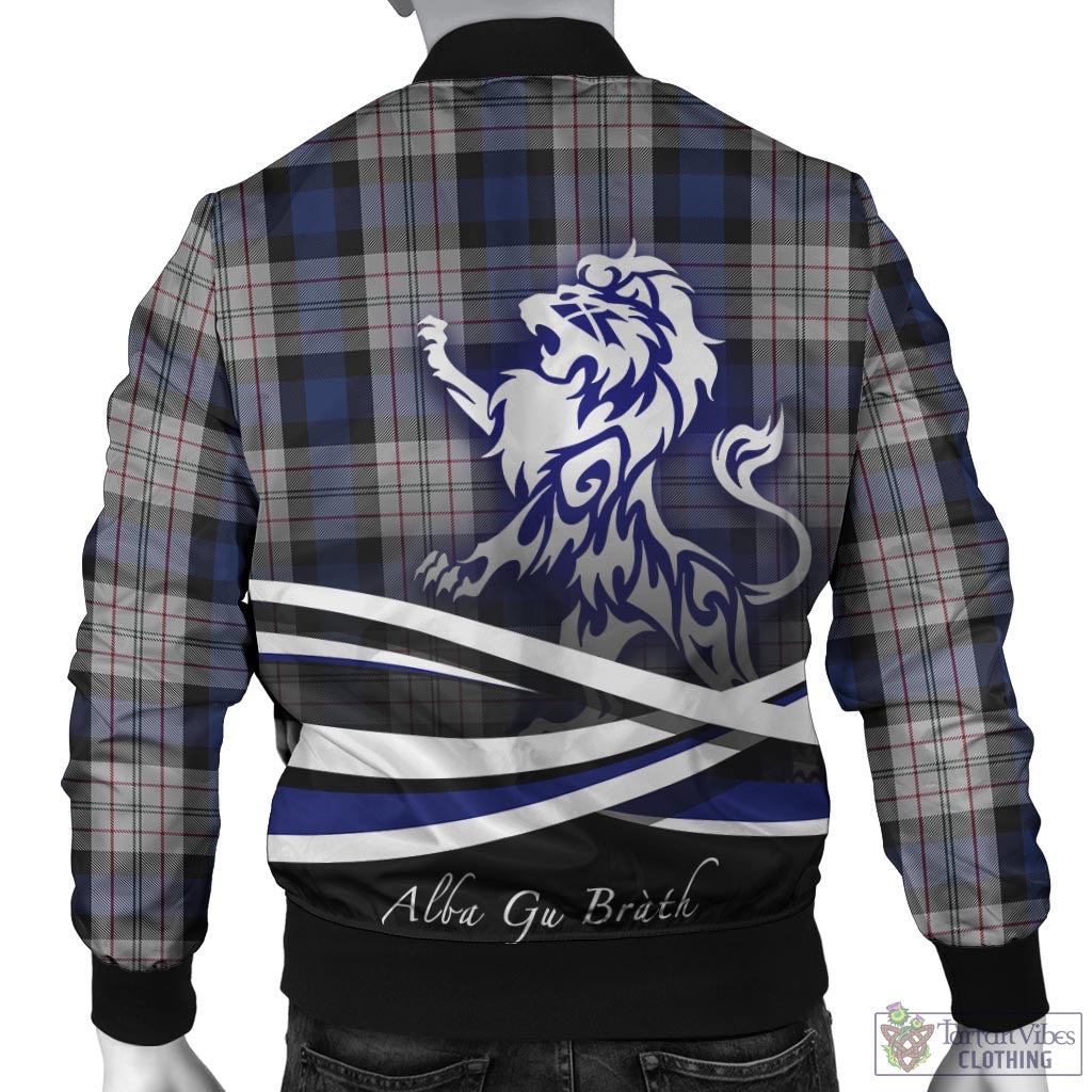 Tartan Vibes Clothing Ferguson Dress Tartan Bomber Jacket with Alba Gu Brath Regal Lion Emblem