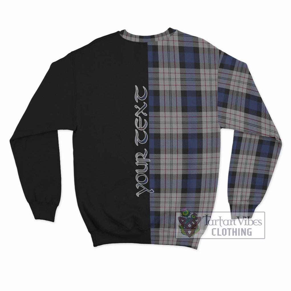 Ferguson Dress Tartan Sweatshirt with Family Crest and Half Of Me Style - Tartanvibesclothing Shop