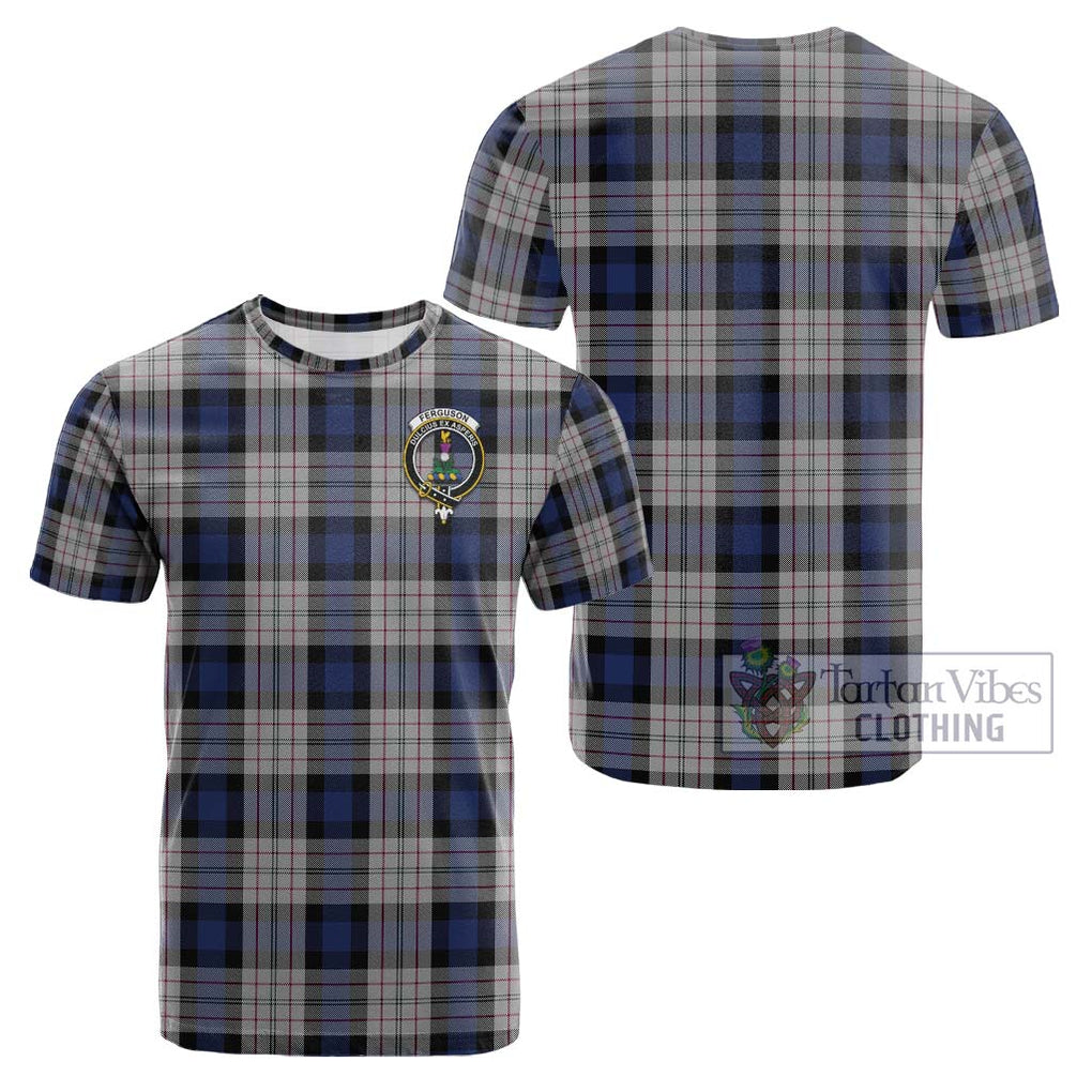 Ferguson Dress Tartan Cotton T-Shirt with Family Crest Kid's Shirt - Tartanvibesclothing Shop