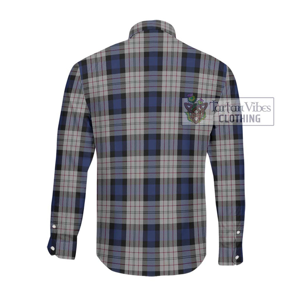 Ferguson Dress Tartan Long Sleeve Button Shirt with Family Crest DNA In Me Style - Tartanvibesclothing Shop