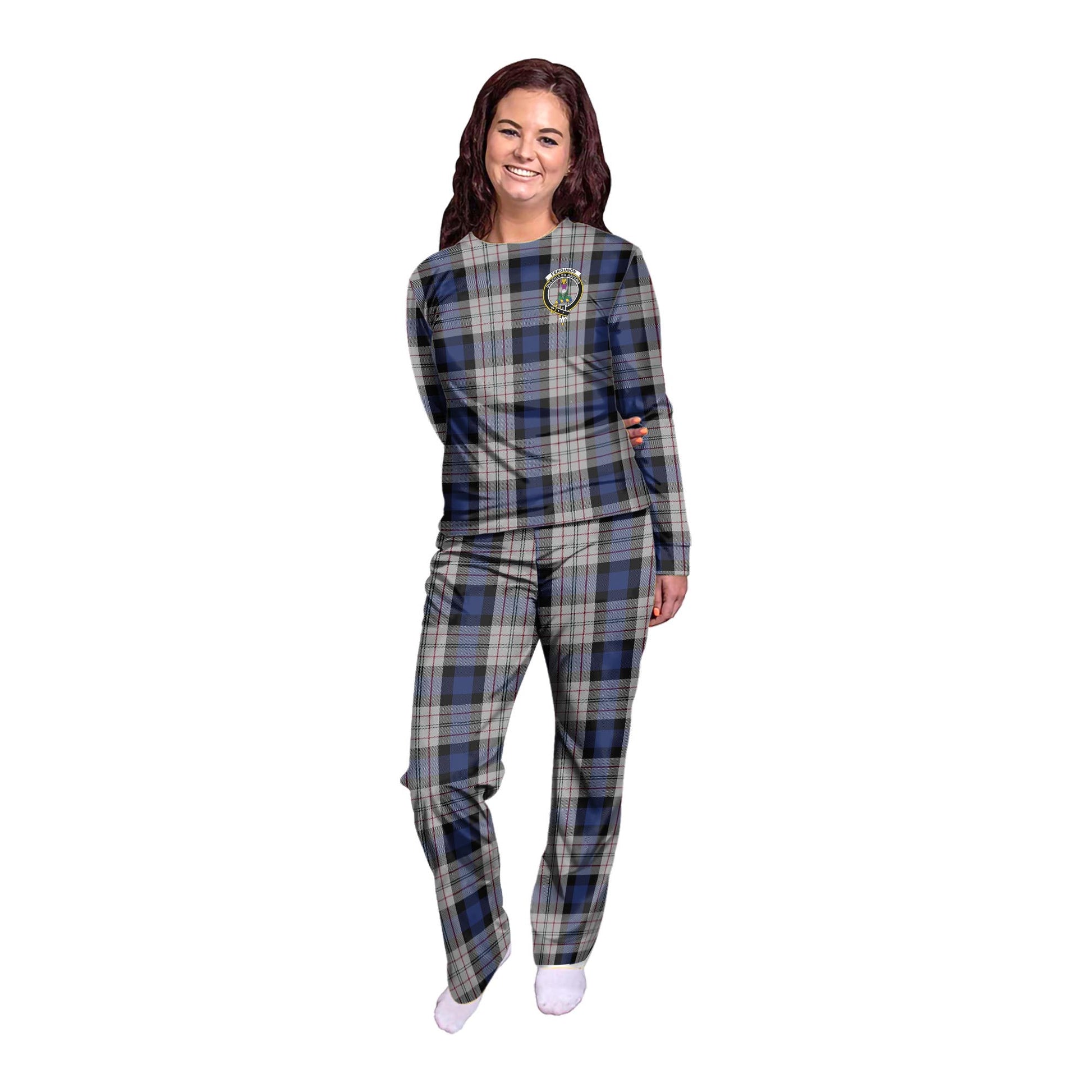 Ferguson Dress Tartan Pajamas Family Set with Family Crest - Tartan Vibes Clothing