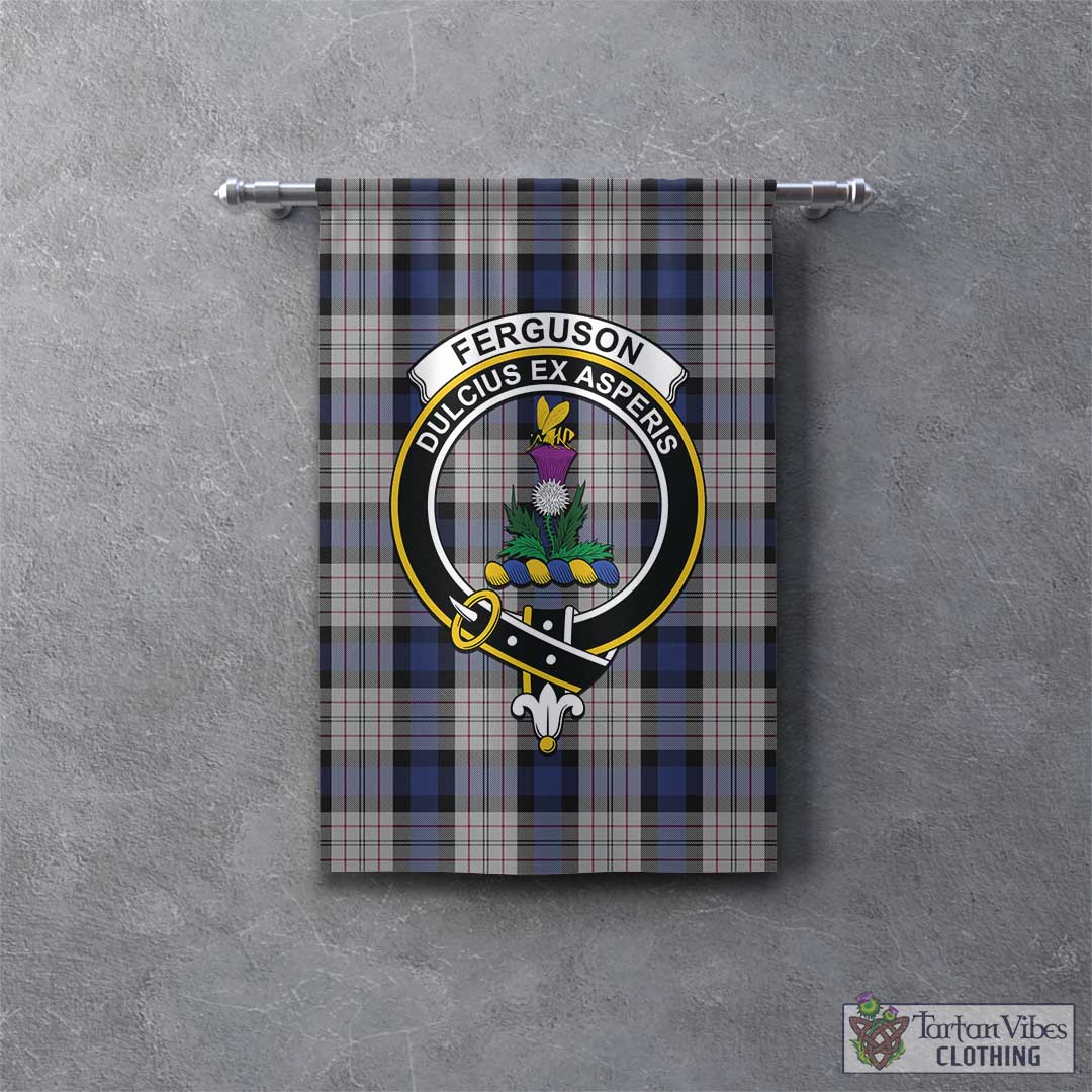 Tartan Vibes Clothing Ferguson Dress Tartan Gonfalon, Tartan Banner with Family Crest