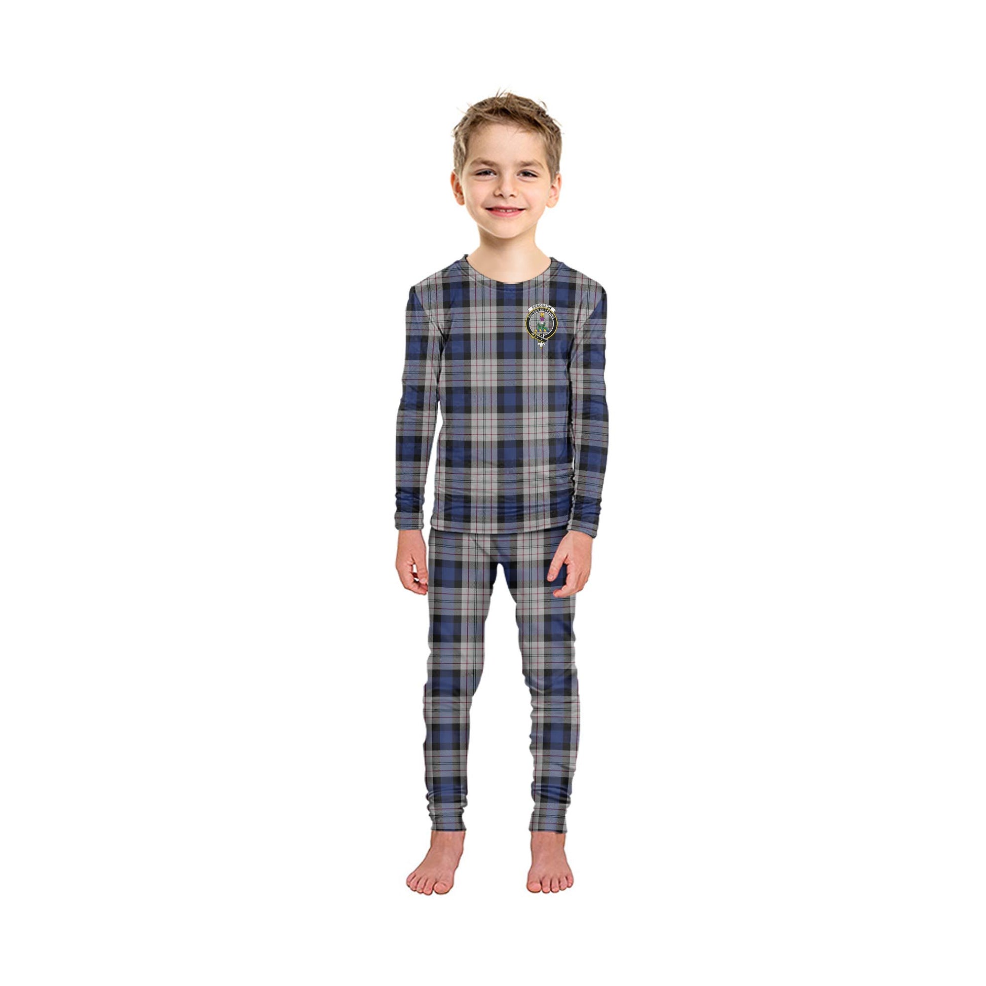 Ferguson Dress Tartan Pajamas Family Set with Family Crest - Tartan Vibes Clothing