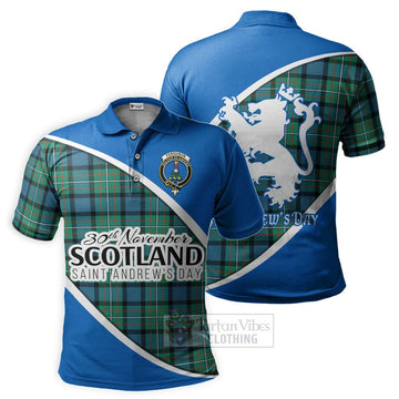 Ferguson (Fergusson) Family Crest Tartan Polo Shirt Celebrate Saint Andrew's Day in Style