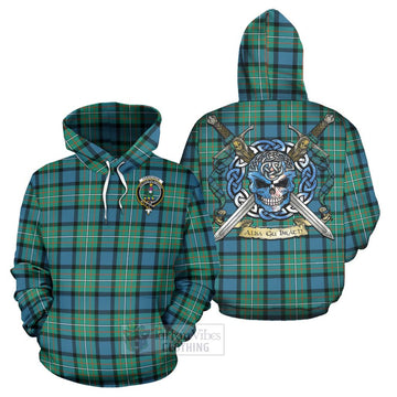 Ferguson (Fergusson) Tartan Hoodie with Family Crest Celtic Skull Style