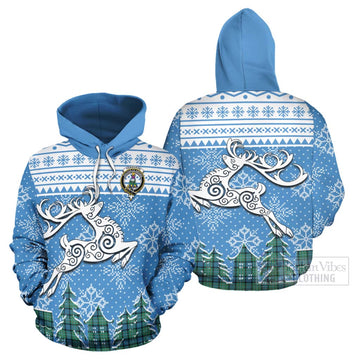 Ferguson (Fergusson) Clan Christmas Hoodie Celtic Reindeer Style