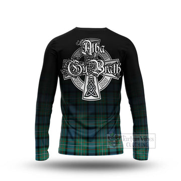 Ferguson (Fergusson) Tartan Long Sleeve T-Shirt Featuring Alba Gu Brath Family Crest Celtic Inspired