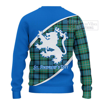 Ferguson (Fergusson) Family Crest Tartan Ugly Sweater Celebrate Saint Andrew's Day in Style