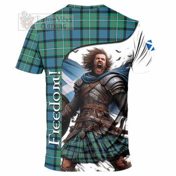 Ferguson (Fergusson) Crest Tartan T-Shirt Inspired by the Freedom of Scottish Warrior