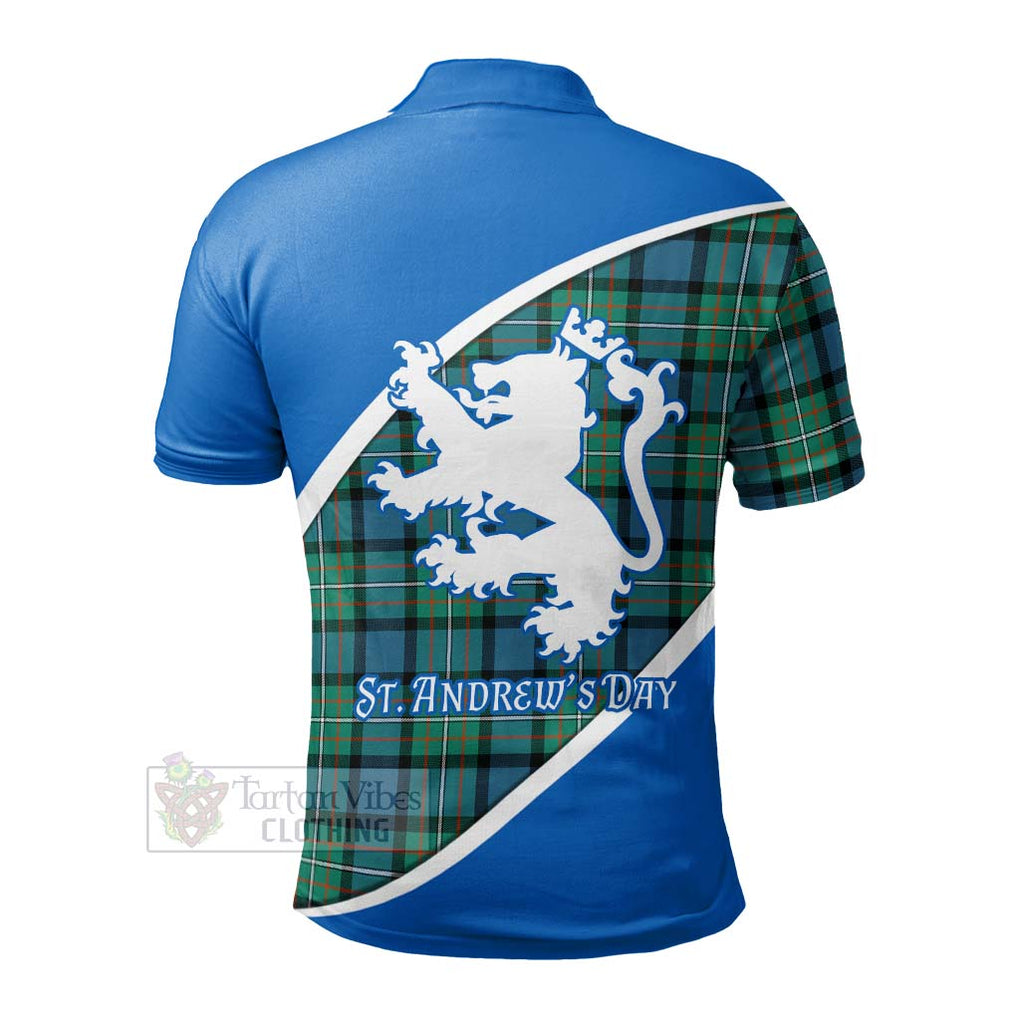 Tartan Vibes Clothing Ferguson (Fergusson) Family Crest Tartan Polo Shirt Celebrate Saint Andrew's Day in Style