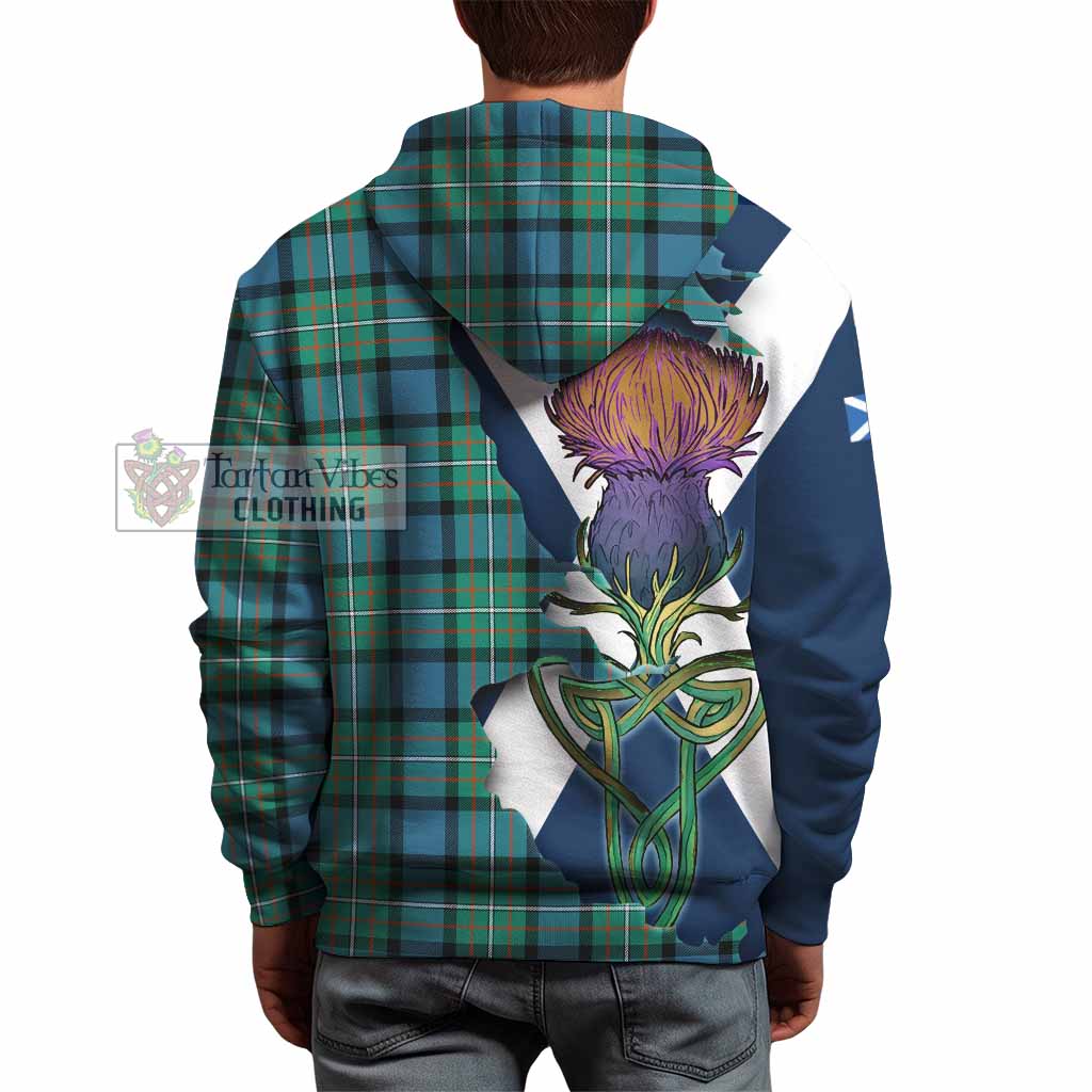 Ferguson (Fergusson) Tartan Family Crest Hoodie Scottish Thistle Celtic Inspired - Tartan Vibes Clothing