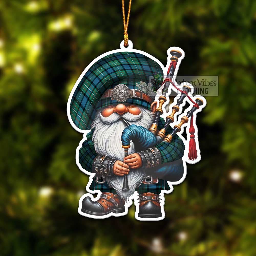 Tartan Vibes Clothing Ferguson (Fergusson) Tartan Badpiper Gnome Christmas Ornament