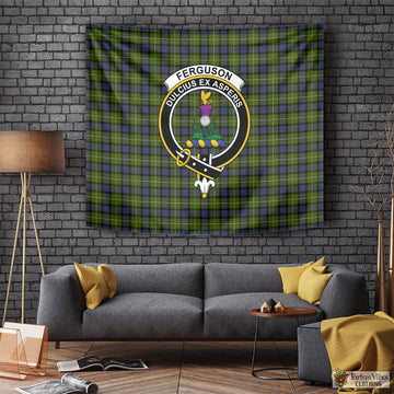 Ferguson Modern Tartan Tapestry Wall Hanging and Home Decor for Room with Family Crest