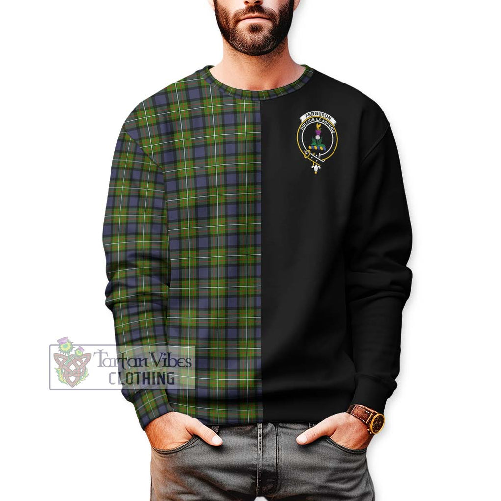 Ferguson Modern Tartan Sweatshirt with Family Crest and Half Of Me Style Unisex - Tartanvibesclothing Shop