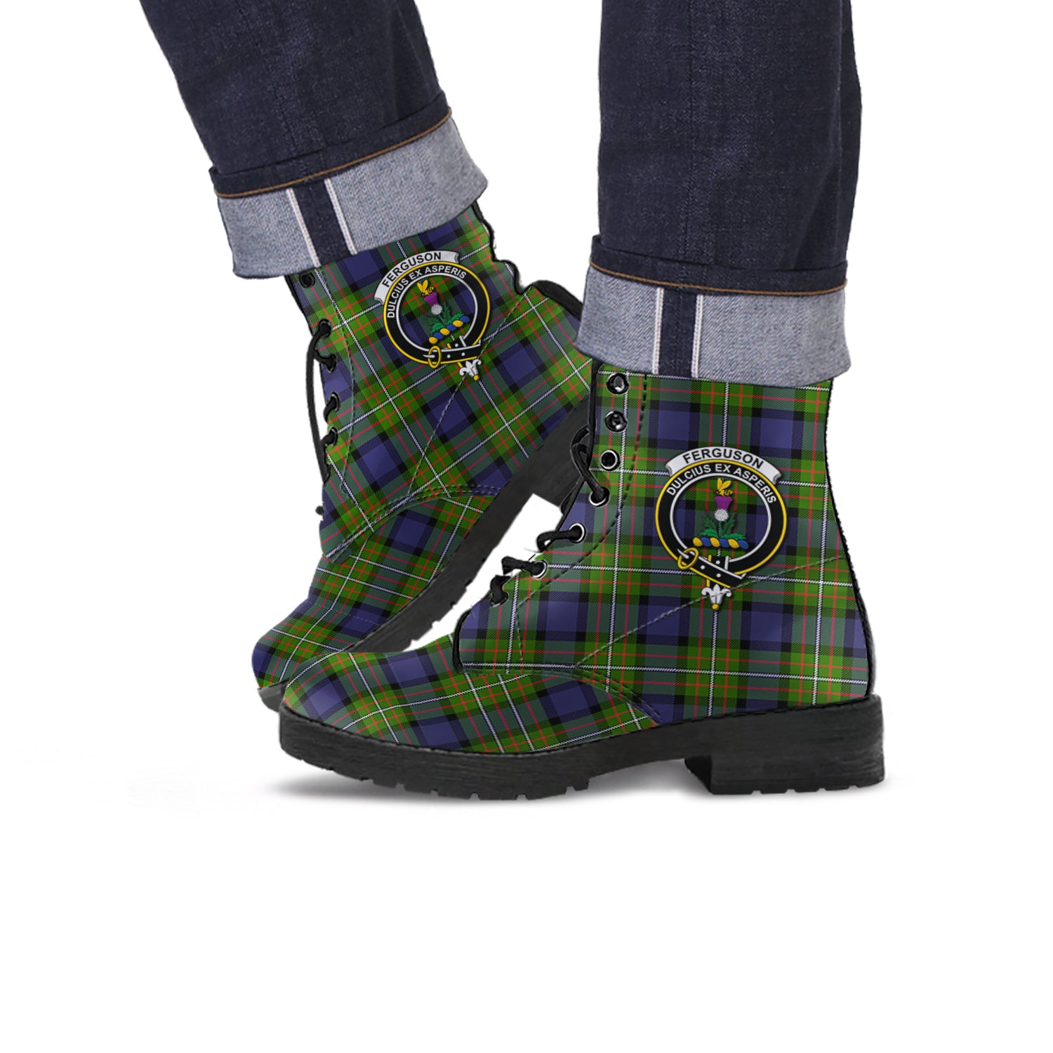 ferguson-modern-tartan-leather-boots-with-family-crest