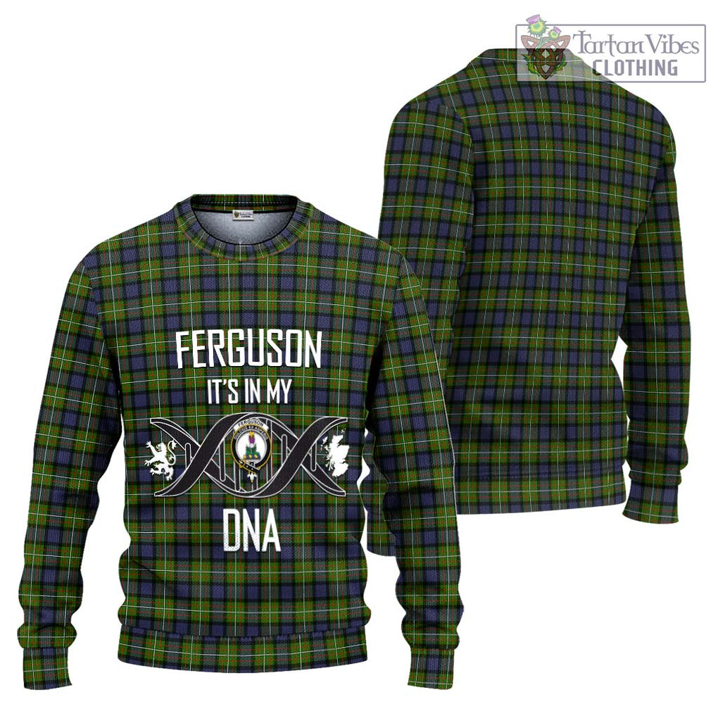 Ferguson Modern Tartan Knitted Sweater with Family Crest DNA In Me Style Unisex - Tartanvibesclothing Shop