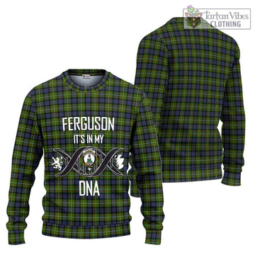 Ferguson Modern Tartan Ugly Sweater with Family Crest DNA In Me Style