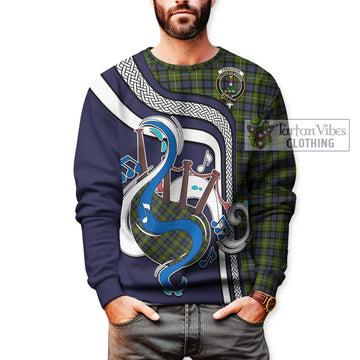 Ferguson Modern Tartan Sweatshirt with Epic Bagpipe Style