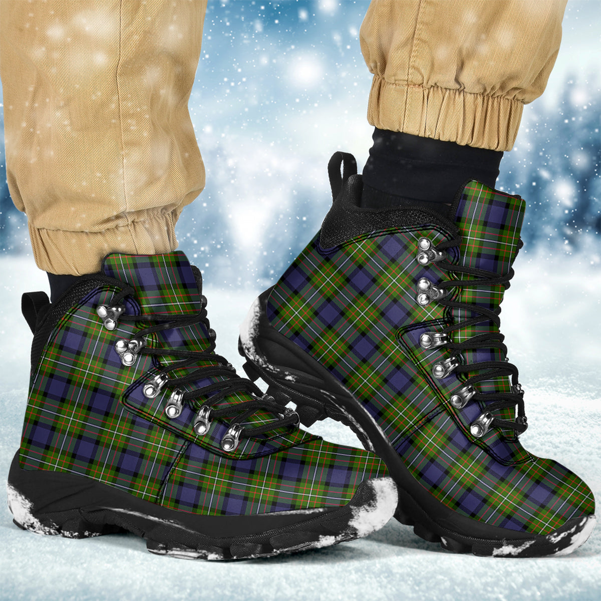 Ferguson Modern Tartan Alpine Boots - Tartanvibesclothing