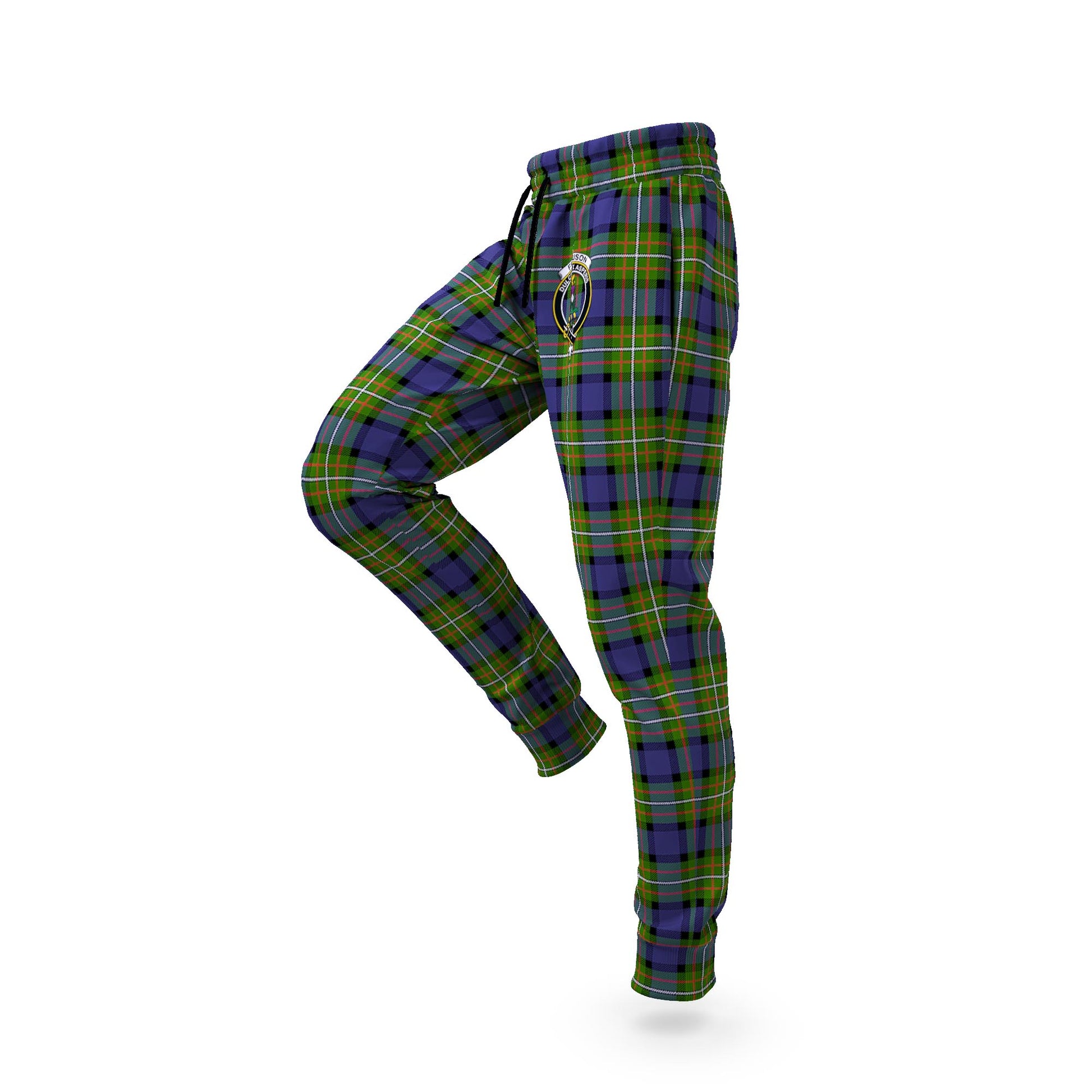 Ferguson Modern Tartan Joggers Pants with Family Crest S - Tartan Vibes Clothing