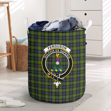 Ferguson Modern Tartan Laundry Basket with Family Crest