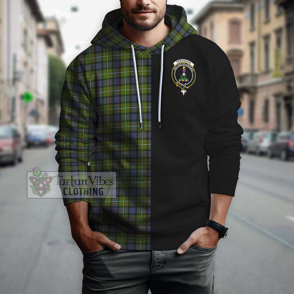 Ferguson Modern Tartan Hoodie with Family Crest and Half Of Me Style Zip Hoodie - Tartanvibesclothing Shop