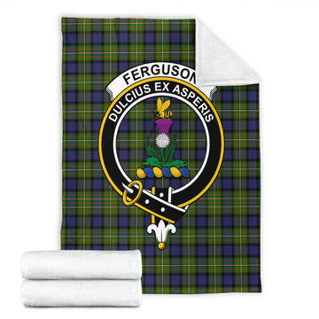 Ferguson Modern Tartan Blanket with Family Crest