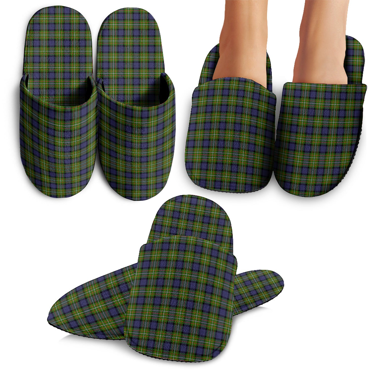 Ferguson Modern Tartan Home Slippers - Tartanvibesclothing