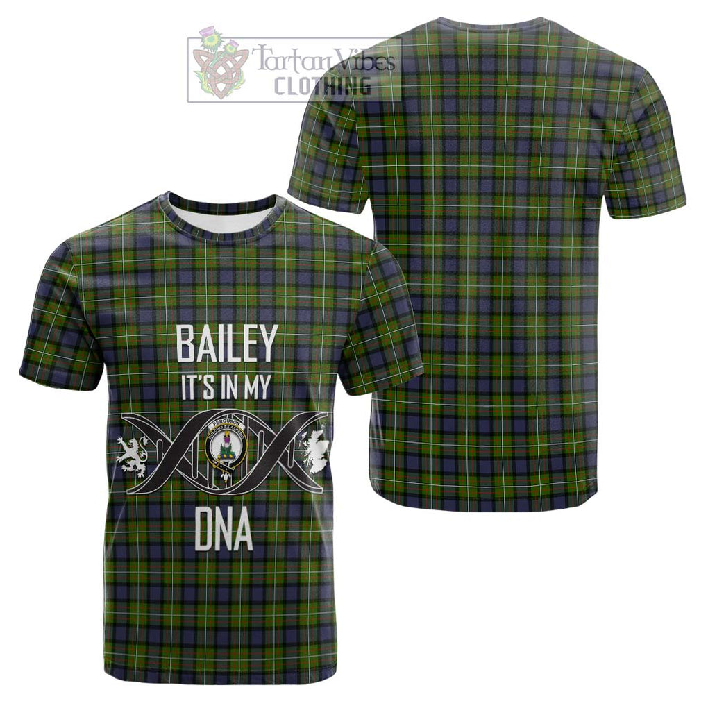 Tartan Vibes Clothing Ferguson Modern Tartan Cotton T-shirt with Family Crest DNA In Me Style