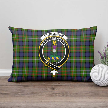 Ferguson Modern Tartan Pillow Cover with Family Crest