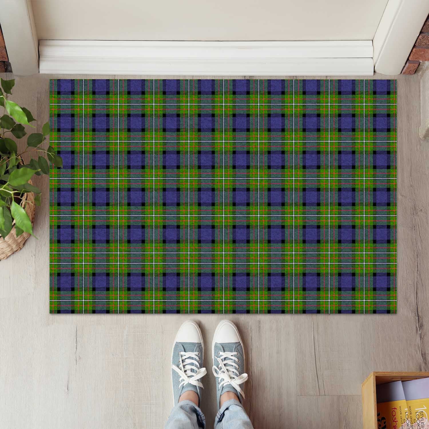 Ferguson Modern Tartan Door Mat - Tartanvibesclothing