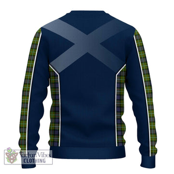 Ferguson Modern Tartan Ugly Sweater with Family Crest and Lion Rampant Vibes Sport Style