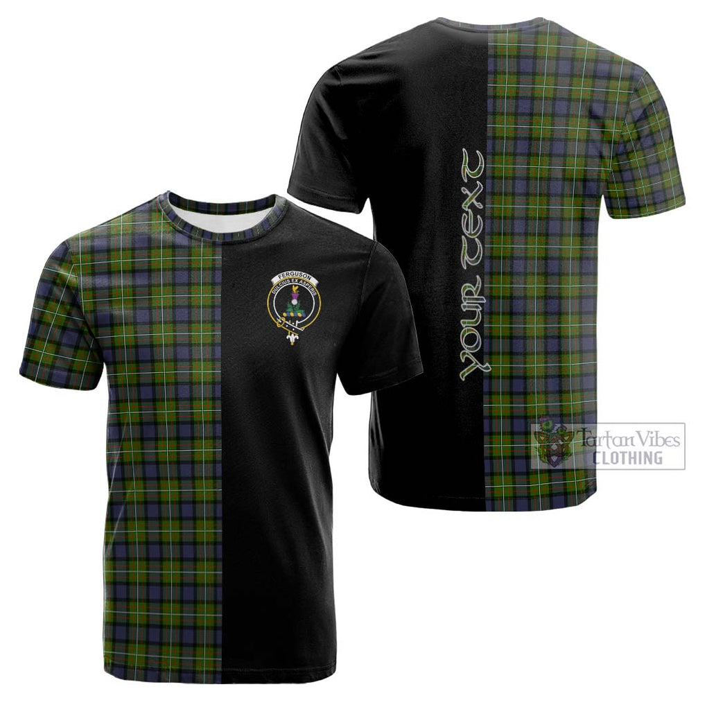 Tartan Vibes Clothing Ferguson Modern Tartan Cotton T-shirt with Family Crest and Half Of Me Style