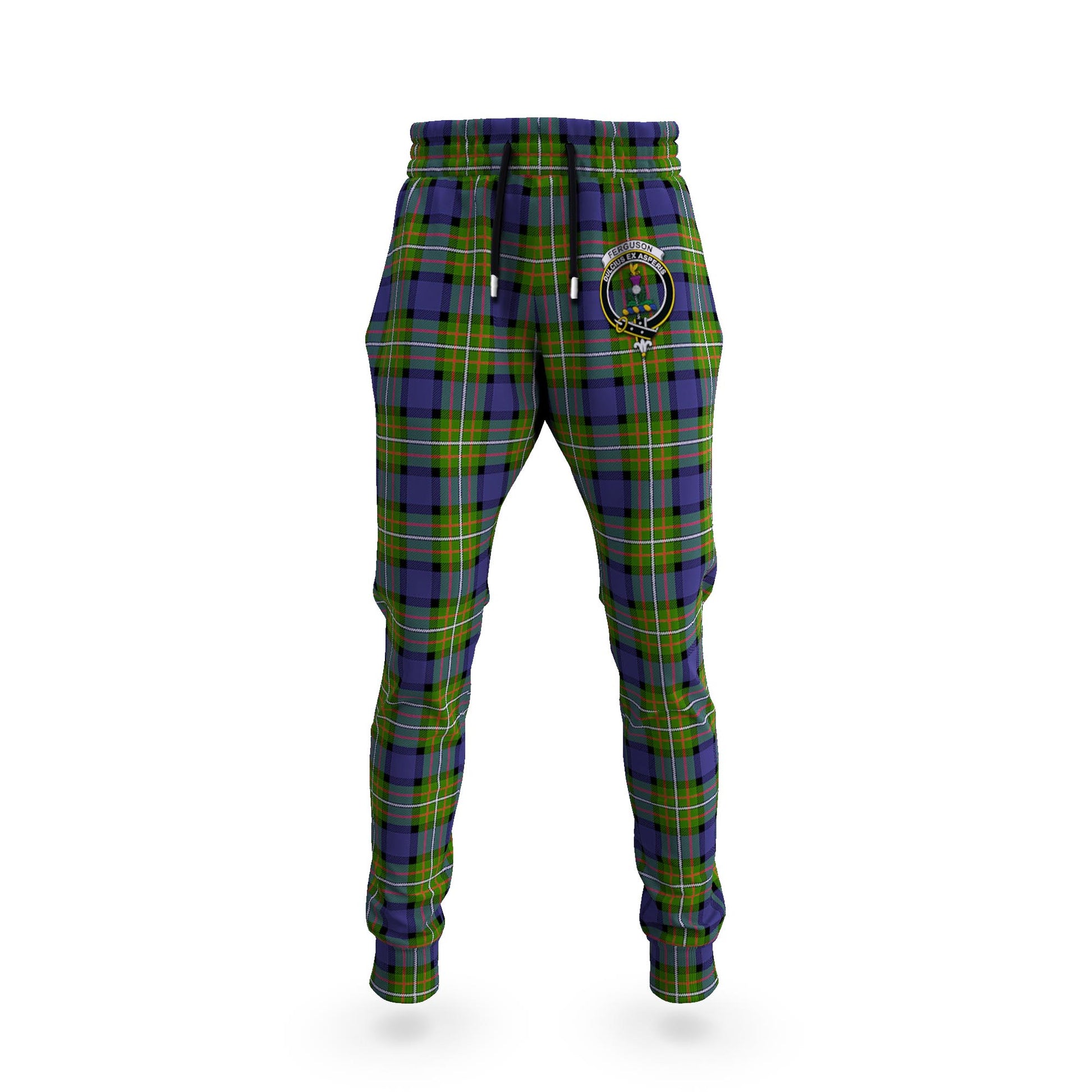 Ferguson Modern Tartan Joggers Pants with Family Crest 5XL - Tartan Vibes Clothing