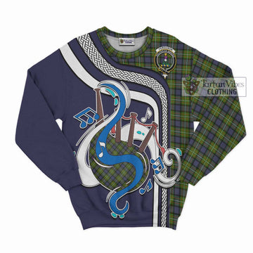 Ferguson Modern Tartan Sweatshirt with Epic Bagpipe Style