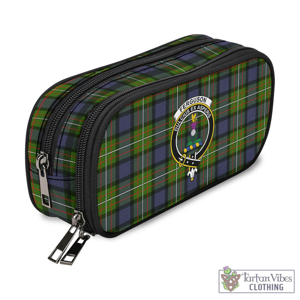 Tartan Vibes Clothing Ferguson Modern Tartan Pen and Pencil Case with Family Crest