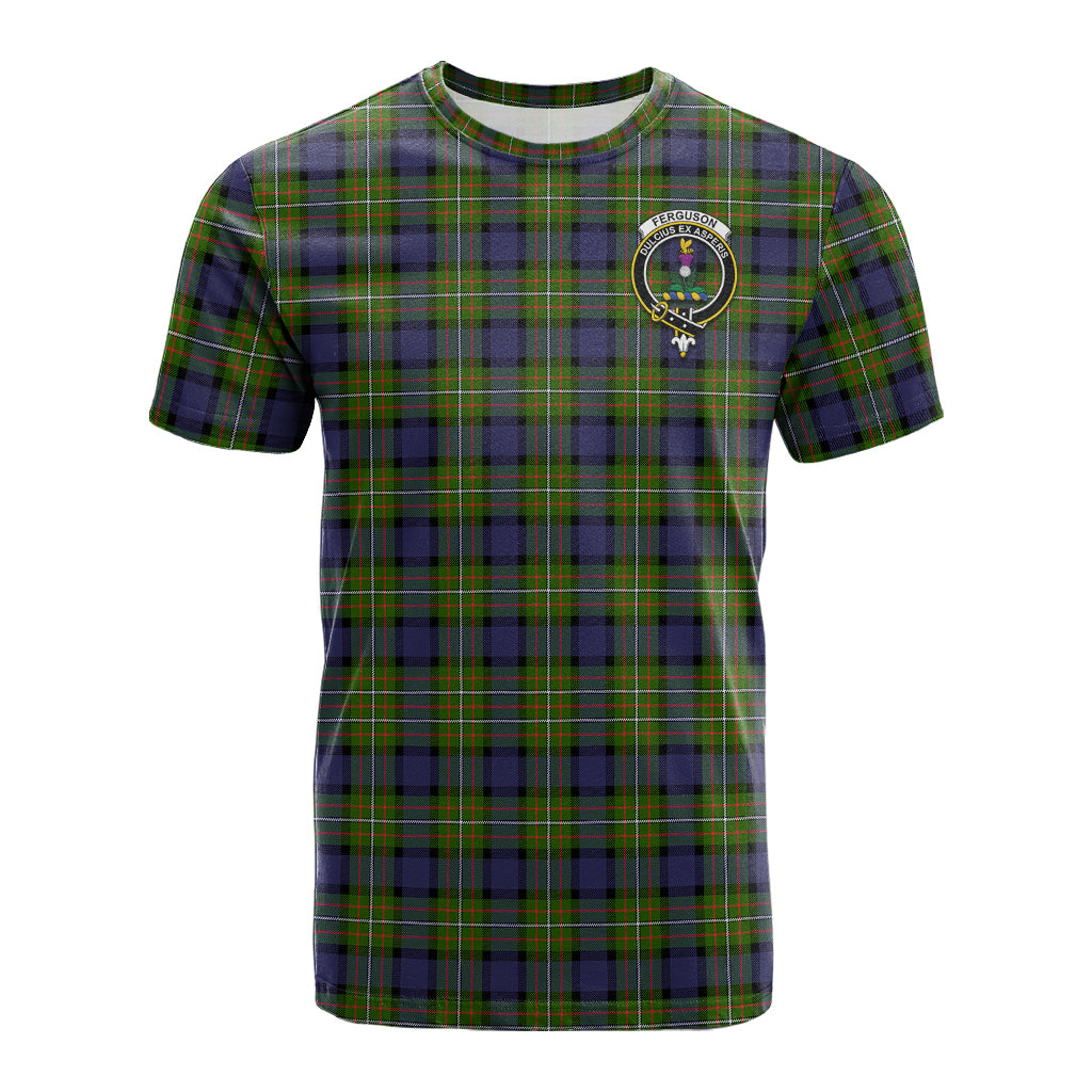 Ferguson Modern Tartan T-Shirt with Family Crest - Tartan Vibes Clothing