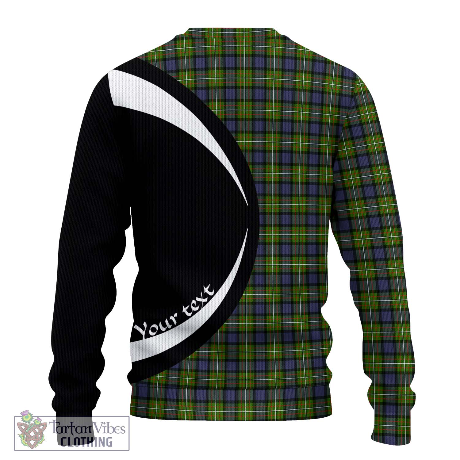 Ferguson Modern Tartan Ugly Sweater with Family Crest Circle Style - Tartan Vibes Clothing