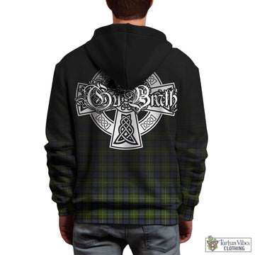 Ferguson Modern Tartan Hoodie Featuring Alba Gu Brath Family Crest Celtic Inspired